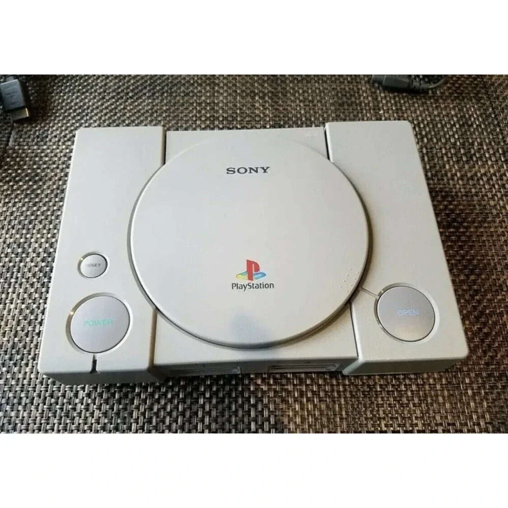 Sony PlayStation 1 PS1 Console Bundle w/Crash Bandicoot 1 and 2 + 2 controllers
